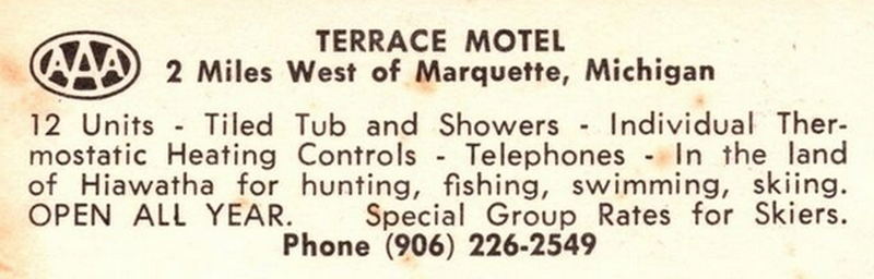 Terrace Motel - Vintage Postcard